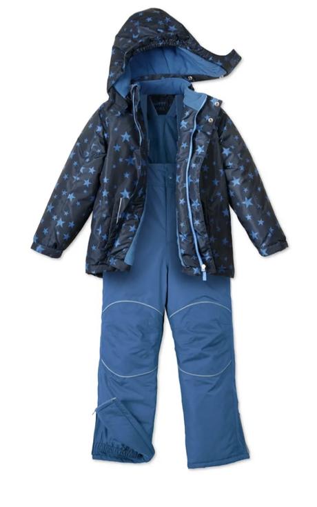 Zimní komplet souprava tchibo s hvězdičkami, tcm,98 / 104