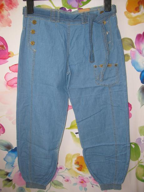 Letní džínové kotníkové kalhoty lee cooper, lee cooper,164