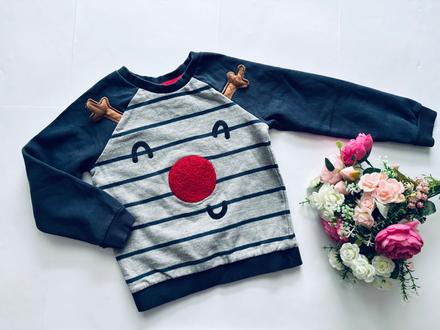 K1/ mikina vánoční motiv  - v.3/4 roky, 104