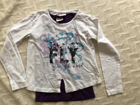 3 trička dlouhý rukáv velikost 134/140, yigga,134