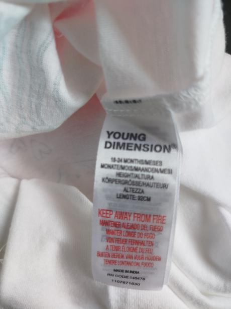 Tričko zn. young dimension vel.86, young dimension,86