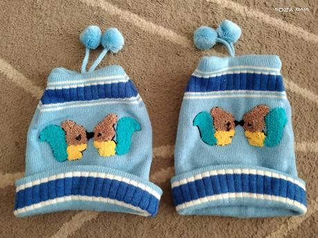 2 zimní čepice, 86