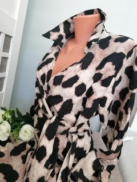 Tygrované šaty, h&m,s