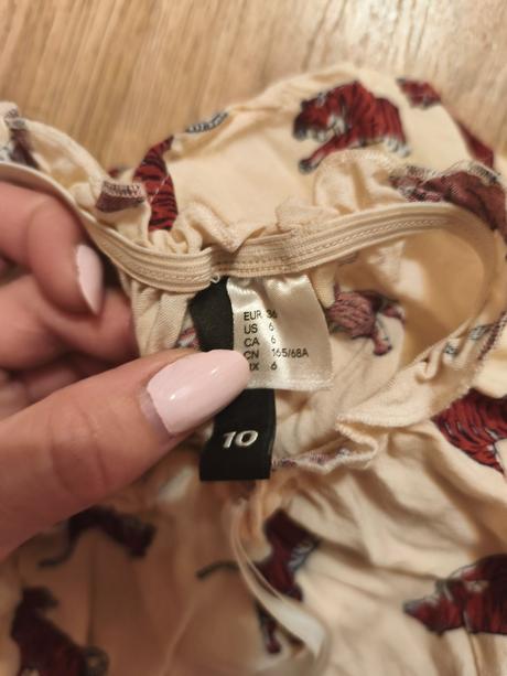Kraťasový overal bez ramínek, h&m,164