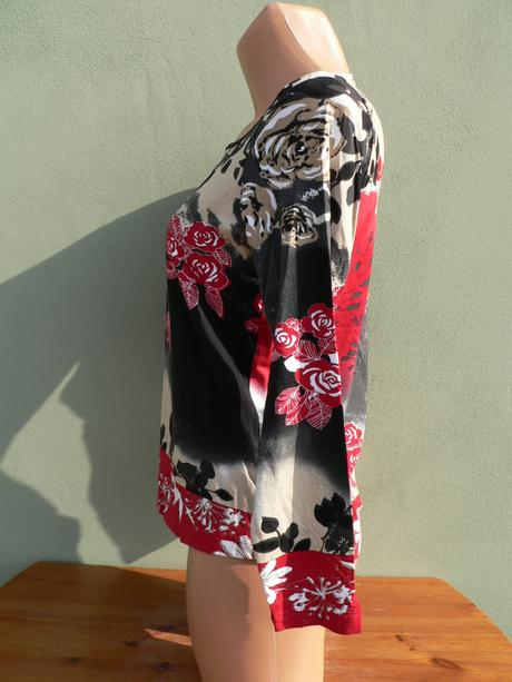 Květovaná halenka tričko top bonita - vel.s, s