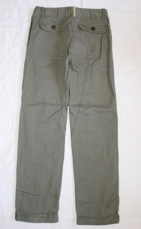 Ho47. plátěné khaki kalhoty 9-10 let, prémaman,140