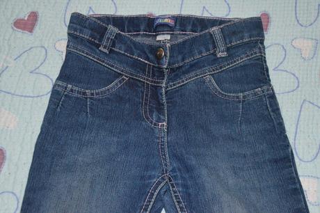 Džíny s vysokým sedem, výšivkou, regulace, lupilu,116