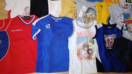 Chlapecký mix věcí vel.116-128 jaro/léto/podzim, 122–134