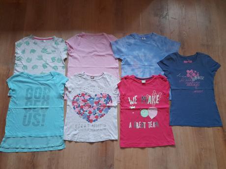 7 x tričko, vel 134/140 ham,tcm, ppco atd, h&m,134