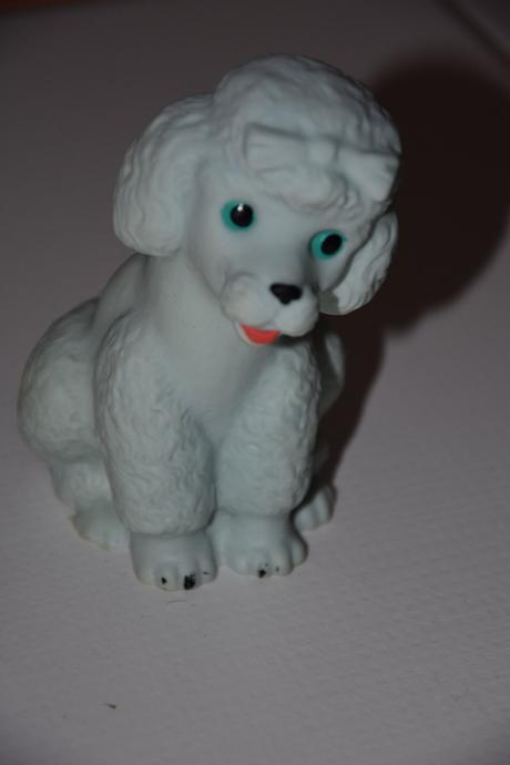 Retro pískací hračka - pudl,