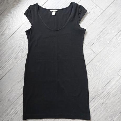 Černé šaty basic h&m vel.m, h&m,m