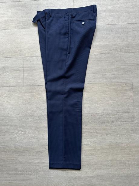 Pánský vlněný modrý oblek bottega del sarto, v. 48, 48