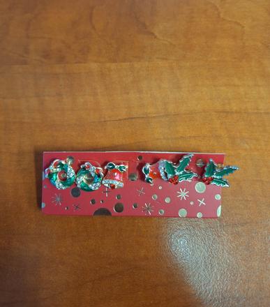 Naušnice bižuterie vánoční nové,