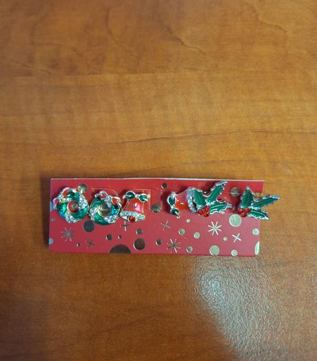 Naušnice bižuterie vánoční nové, 