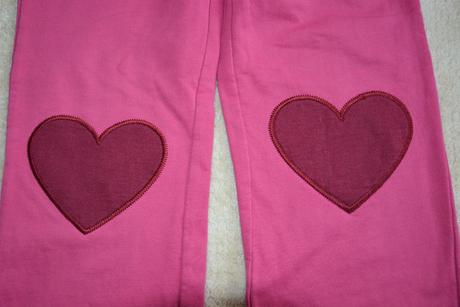 Tepláky - hvězdy a srdce na kolenou, bonprix,116