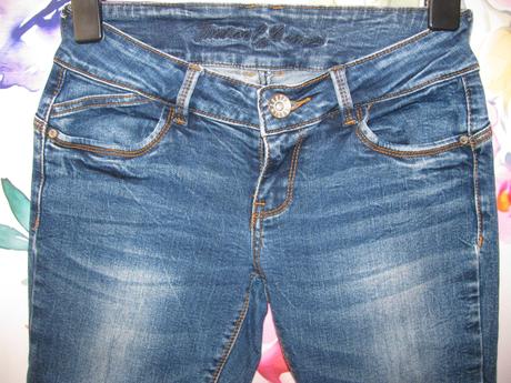 Přiléhavé elastické džíny skiny,krátký sed-timeout, timeout,s