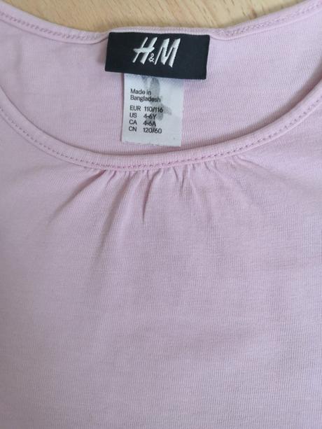 Triko & tričko růžové h&m vel. 110/116, h&m,110