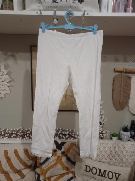 Bílé 3/4 legíny h&m 170/xs-m, h&m,170