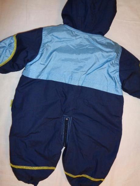 Super zimní teploučká modrá kombinéza, baby club,74