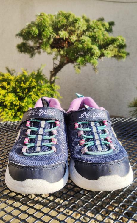 Modré svítící tenisky skechers, vel.29, skechers,29