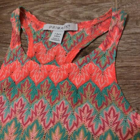 Letní neon top, primark,128