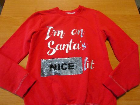 Vánoční mikina vel 146-152, 152