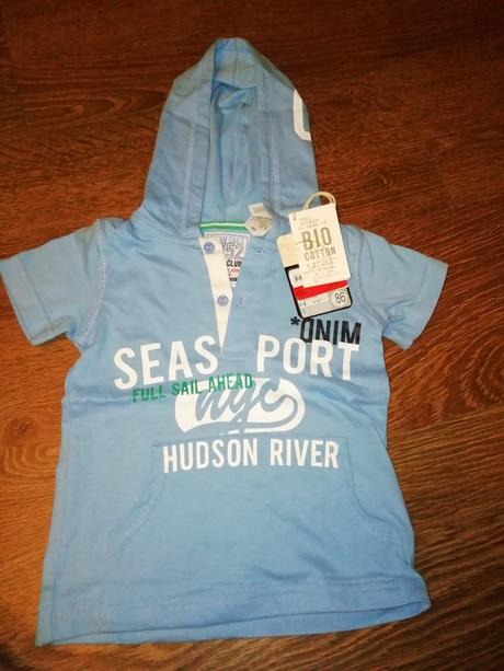 Krásné tričko s kapucou, baby club,86