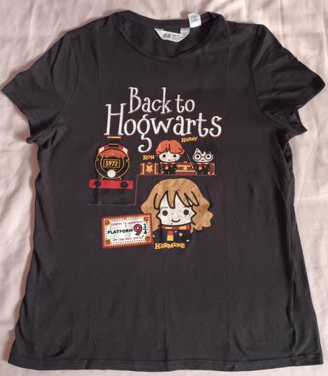Dívčí triko šedé harry potter krátký rukáv h&m, h&m,170