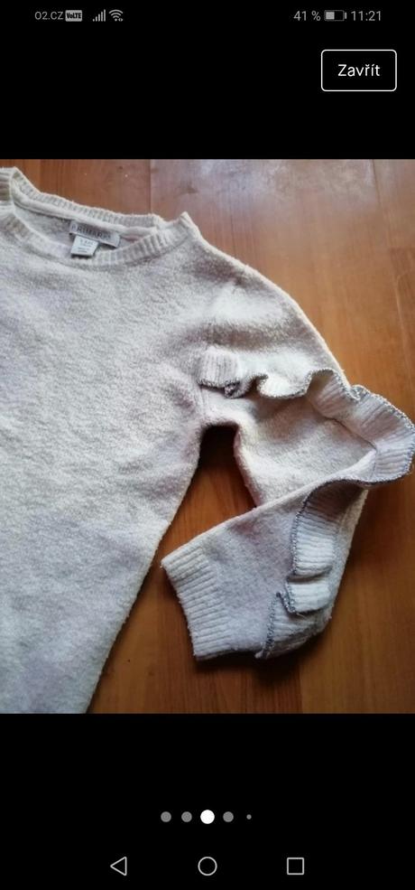Dětský svetr se stříbrným zdobením, primark, primark,116