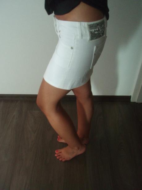 Bílá riflová/džínová sukně replay, replay,s