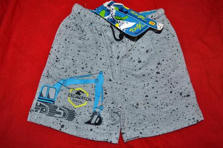 Kraťasy kugo s bagrem,bavlna , 1-2roky, kugo,80
