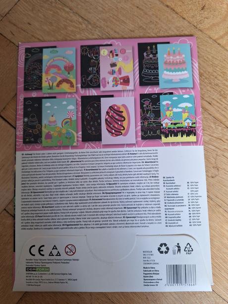 Kreativní tvoření škrábací obrázky, 