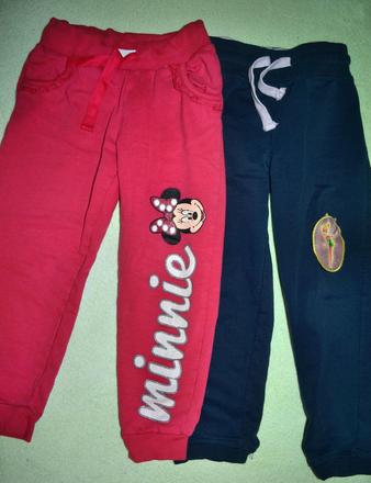 2x tepláky v.110, disney,110