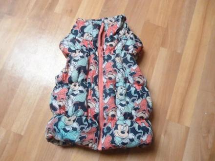 Prošívaná vesta minnie vel. 1,5-3, disney,92