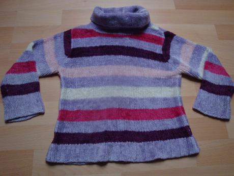 Svetr proužkovaný, teploučký - vel. 4-5 let, 116