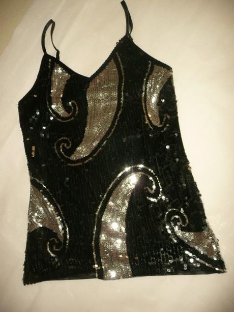 Tílko tričko flitry vel m, m