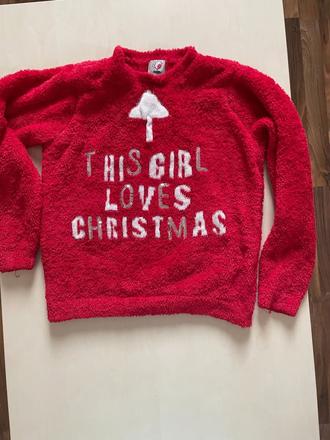 Vánoční plyšový svetr, vel neuvedena cca s, george, s