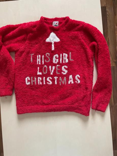 Vánoční plyšový svetr, vel neuvedena cca s, george, s