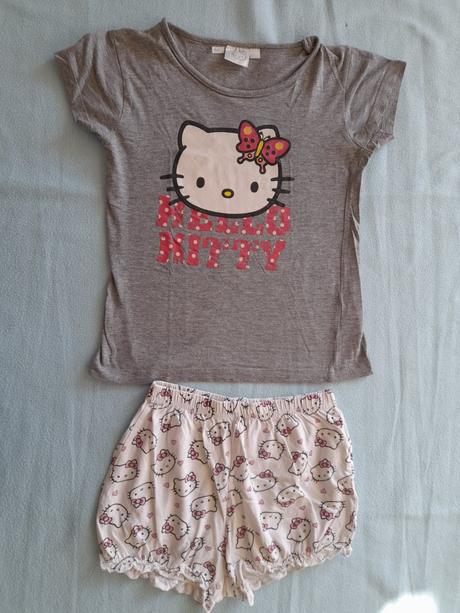 Letní pyžamo hellokitty, vel 122/128, hello kitty,122