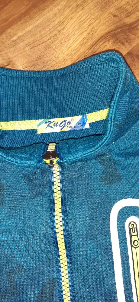 Sportovní propínací bavlněná mikina kugo 134, kugo,134