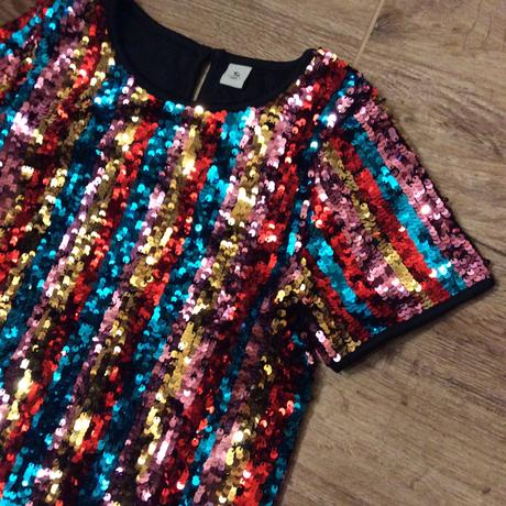 Barevné slavnostní flitrové šaty, tu,128