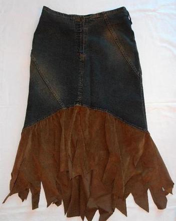 Riflová sukně vel. 38, 164