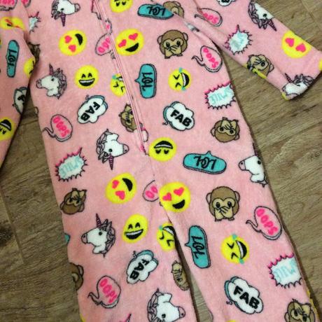 Heboučký fleece overal ,,emojis", 128