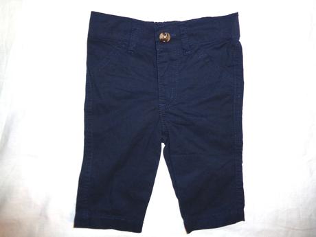 Super modré společenské kalhoty pro nejmenší, 68