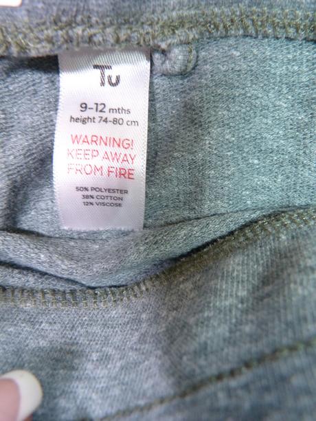 Žíhané kalhoty vel. 80, tu,80