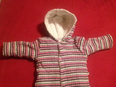 Dívčí zimní kombinéza proužky, baby service,62