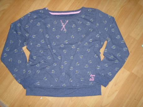 Mikina tričko vel s květy, s