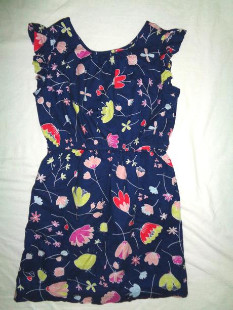 Nádherné tmavě modré šaty s květy, gap,134