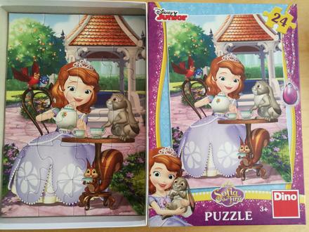 Puzzle sofia the first 24 dílků dino, 