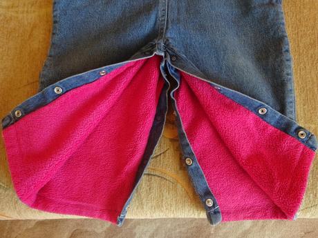 Džíny s laclem zateplené, vel. 92, next,92